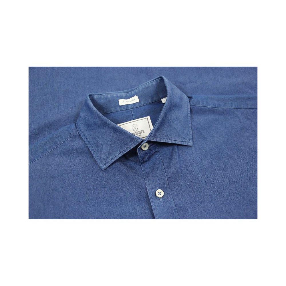 Todd Snyder 2 Ply Cotton Chambray Denim Shirt